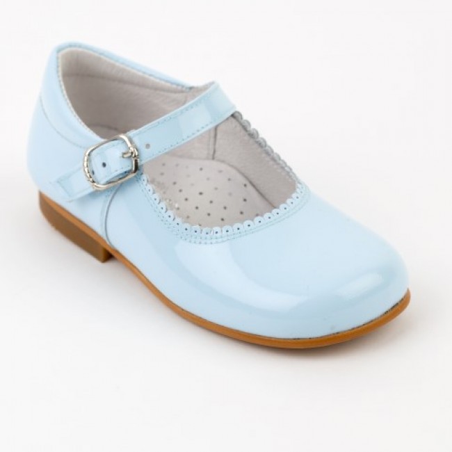 pale blue mary jane shoes