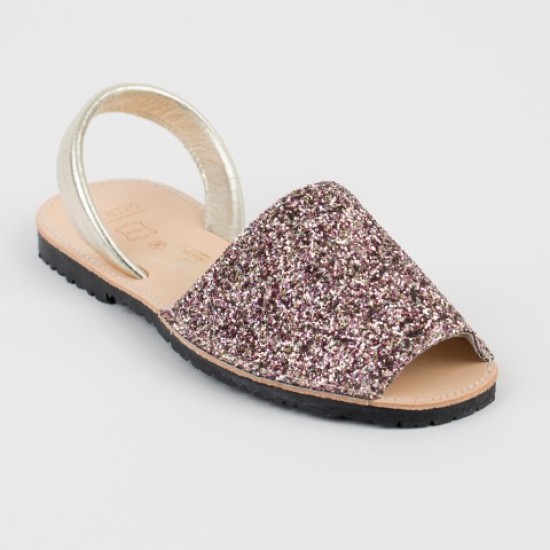 7505 Pink Glitter Spanish Sandals