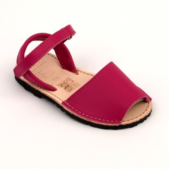 7507 Fuscia Leather Spanish Sandals