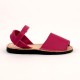 7507 Fuscia Leather Spanish Sandals