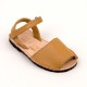 7507 Camel Leather Unisex Spanish Sandals