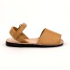 7507 Camel Leather Unisex Spanish Sandals