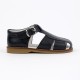 120-W Nens Navy Leather Spider Sandal 