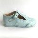 507 Pale Blue Leather T-Bar