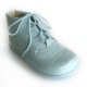 185-E Nens Pale Blue Patent Lace up Brogue Boot