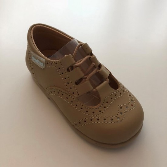 504 Camel Leather Lace up Shoe