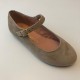 A-2840 Ruth Taupe Suede Mary Janes 