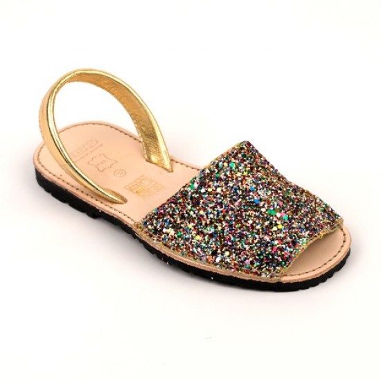 7505 Multi Glitter Spanish Sandals