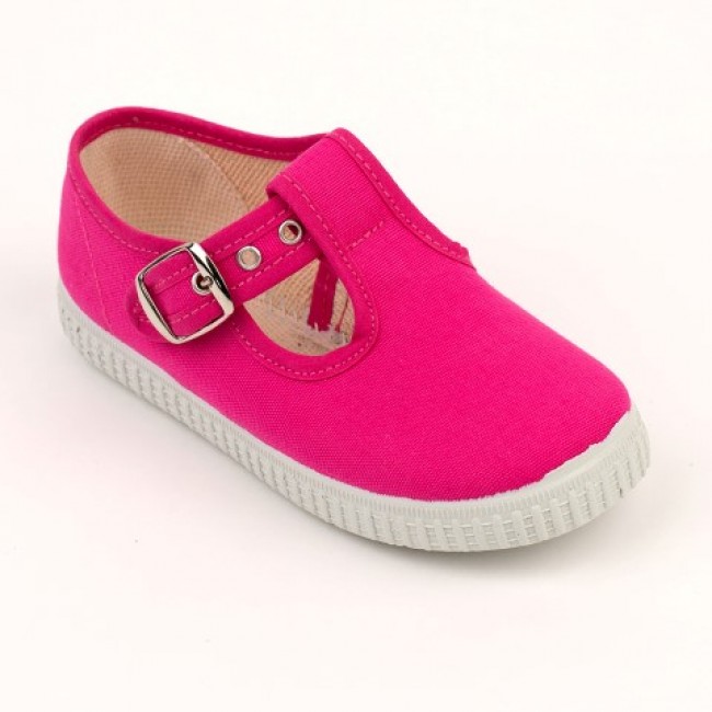 20110 Nens Fuscia Canvas T-Bars - £10.00 - T-Bars - Our Little Shoe Box ...