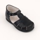 105-E Nens Navy Leather Spider Sandal 