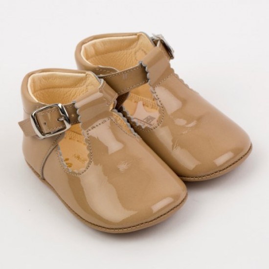 TI280 Camel Patent T-Bar Pram Shoe