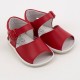 8093 - Red Open Toe Pram Sandal 