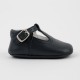 247 Navy Leather T-Bar Pram Shoe