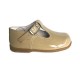 184-E Nens Camel Patent T-Bar Shoe 