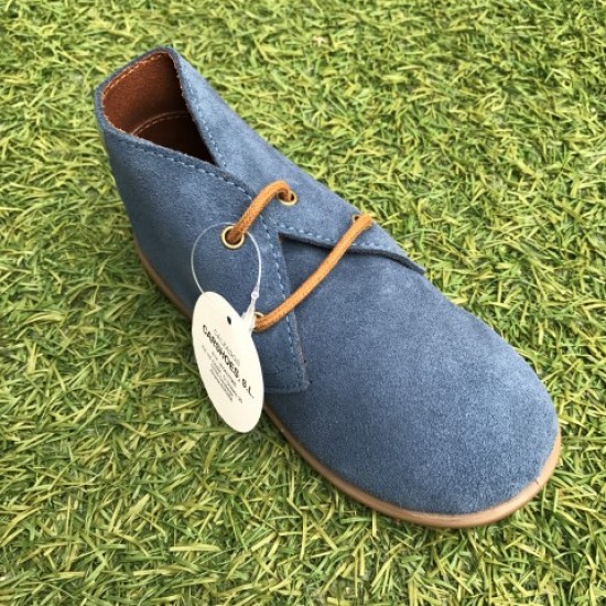 40201 Xiquets Blue Suede Desert Boots